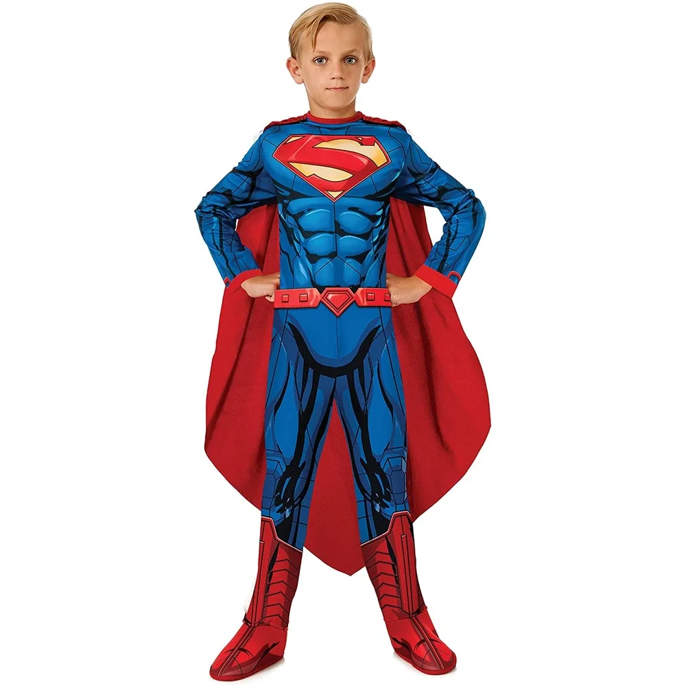 NEW Rubies DC Universe SUPERMAN COSTUME w/ BOOTS CAPE Boys Size 14 LG Kids Hero - Picture 6 of 6